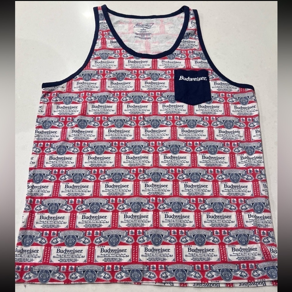 Men’s Budweiser tank top size large‎